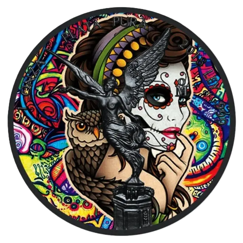 2018 Art Colour La Catrina Libertad 1oz Silver Coin
