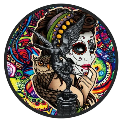 2018 Art Colour La Catrina Libertad 1oz Silver Coin