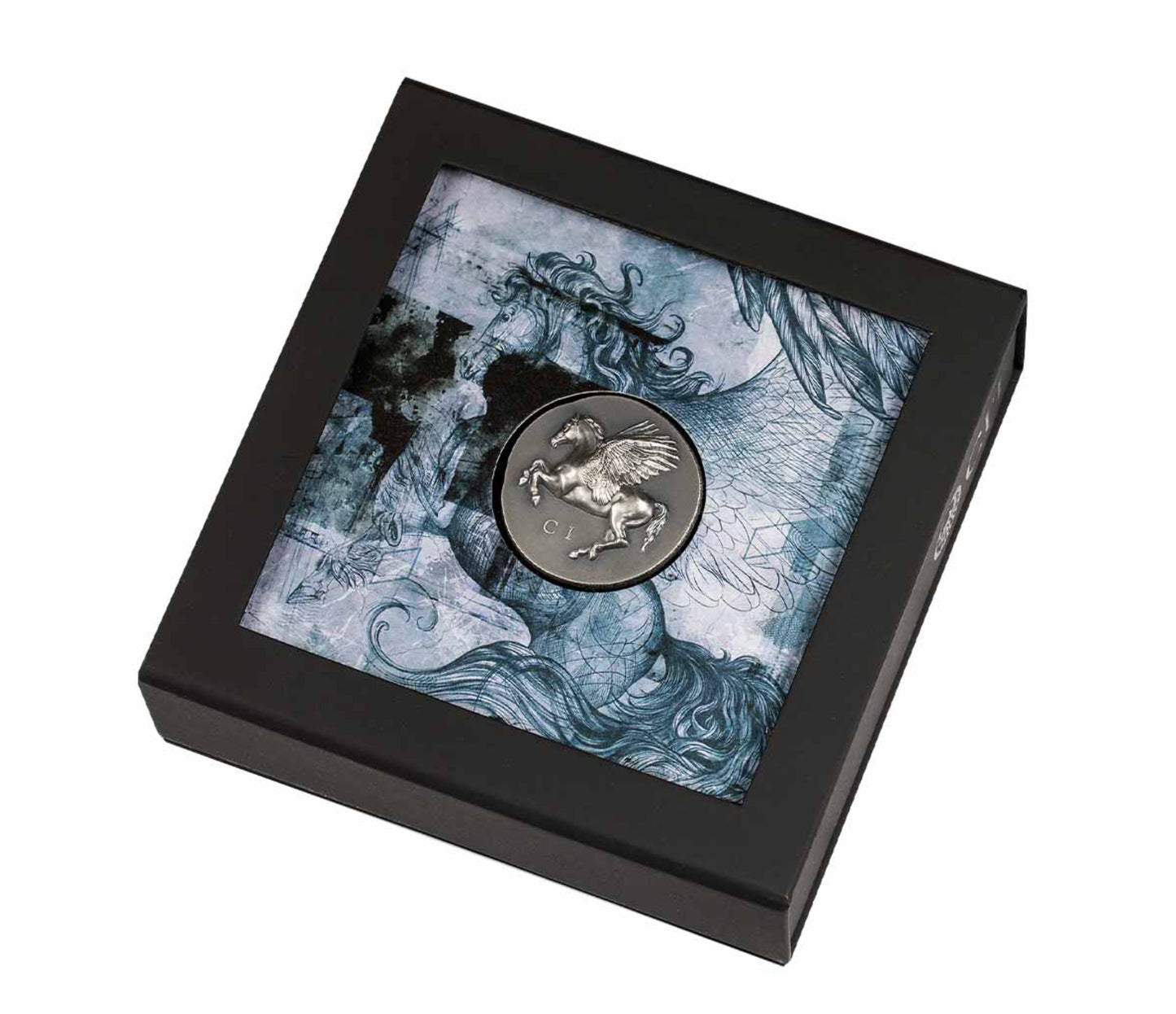 2022 Cook Islands Pegasus 1oz Silver Ultra High Relief Antique Finish Coin