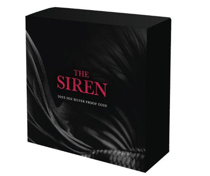 2023 Niue mythical creatures siren 2oz silver coloured proof coin