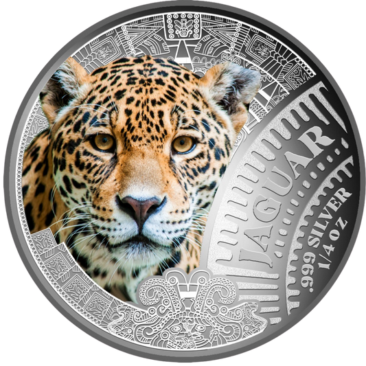 2026 Cameroon Mexican Cinco Grandes Jaguar 1/4oz Silver Coloured Coin Pre order