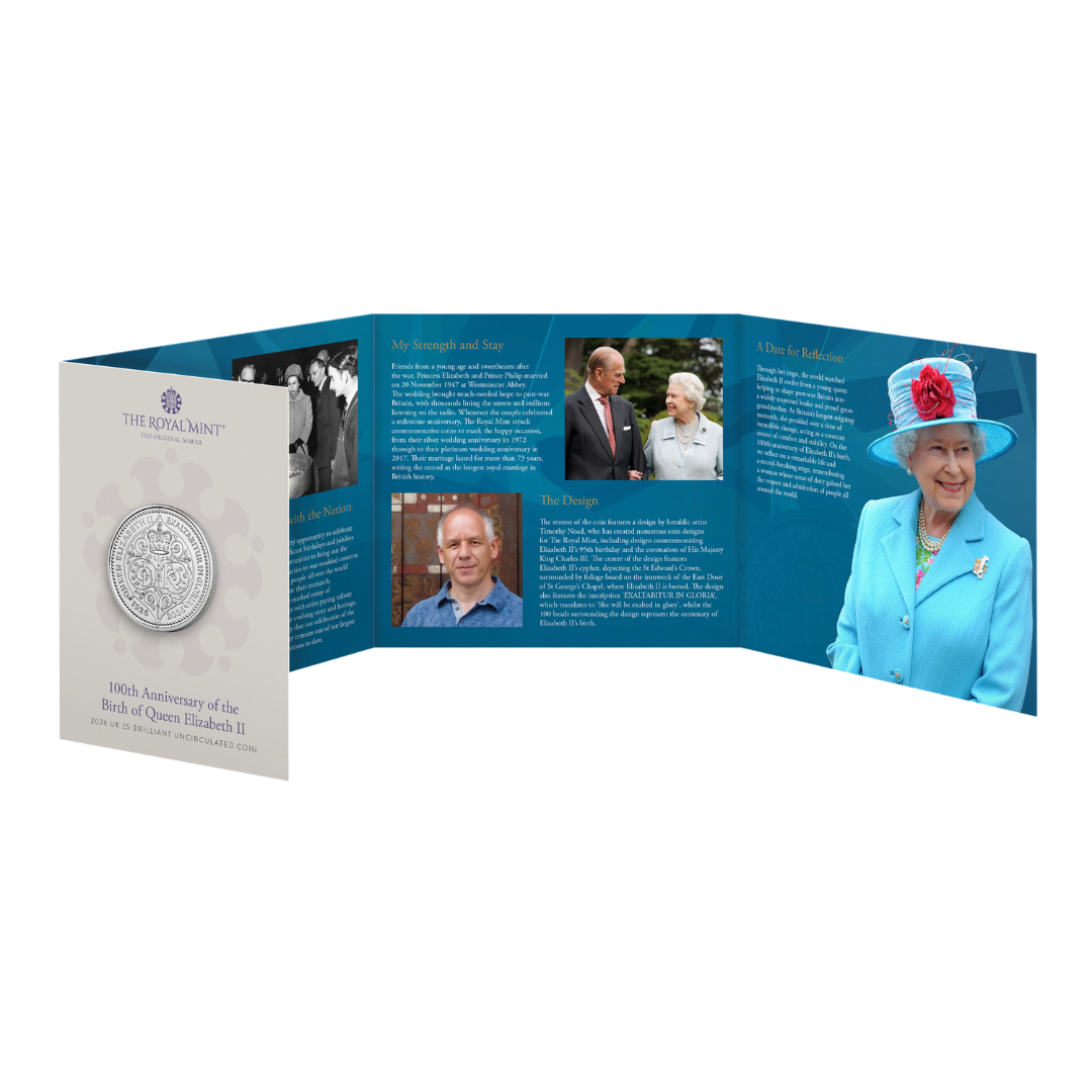 2026 RM & RCM QE II Birth Centenary Silver Proof 2 Coin Set