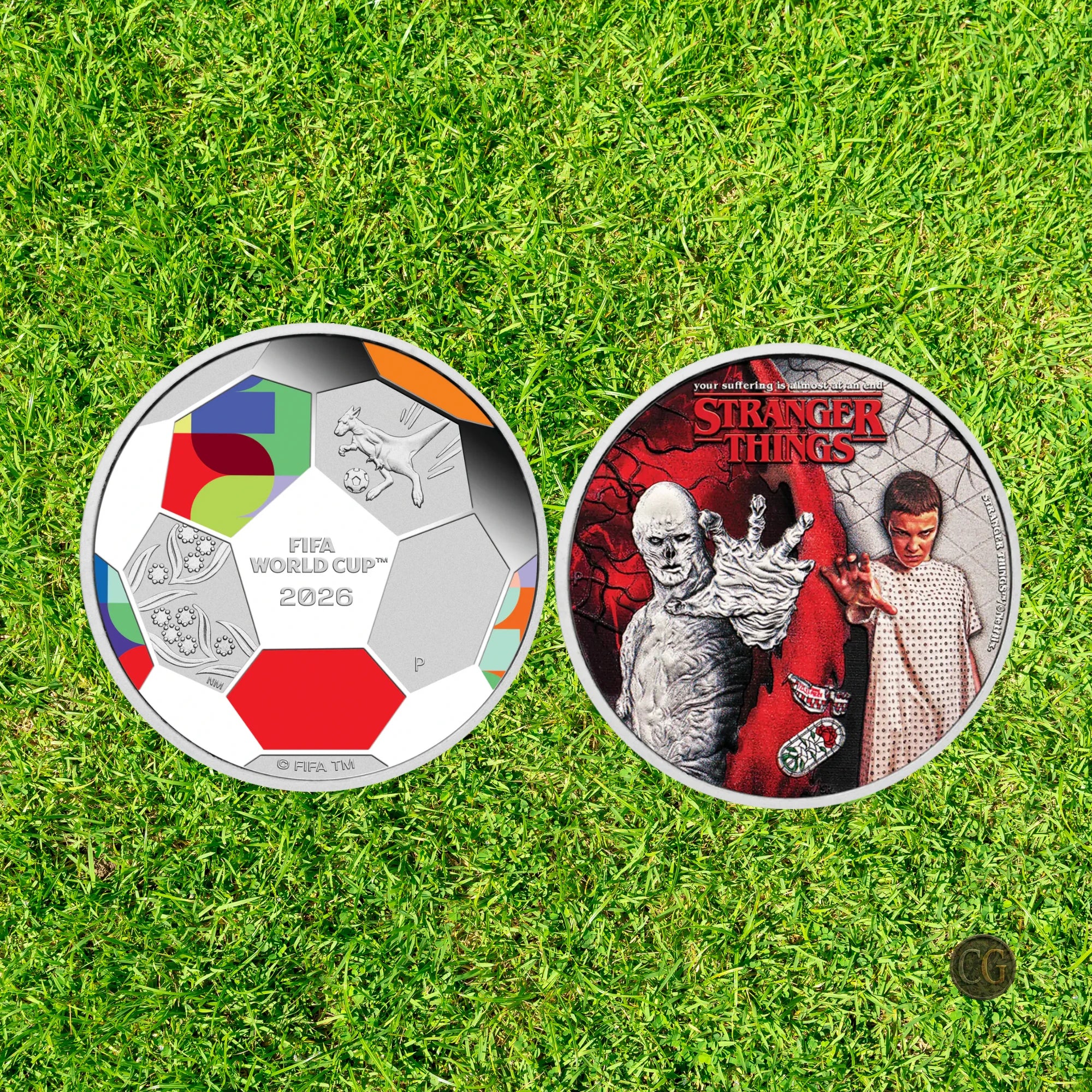 FIFA World Cup & Stranger Things 1/2oz Silver Proof 2 Coin Collection