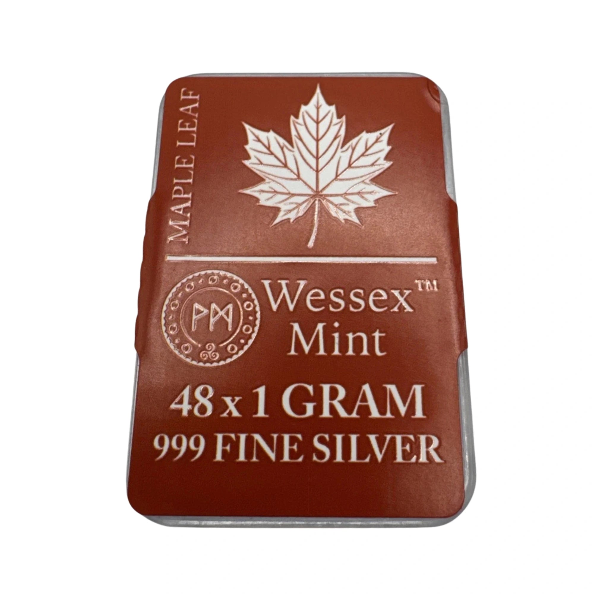 Wessex Mint Maple Leaf 48 Fine Silver 1g Bars in special package