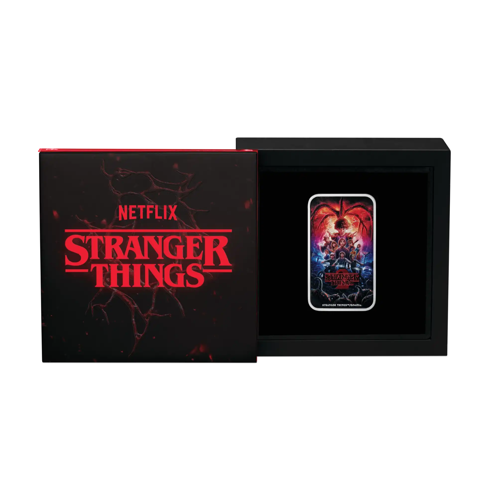 2026 Perth Mint Stranger Things - Season 2 1oz Silver Coloured Rectangular Coin