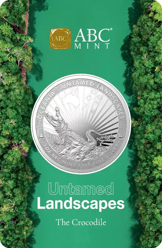 2024 ABC Untamed Landscapes Crocodile 1oz Silver Coin