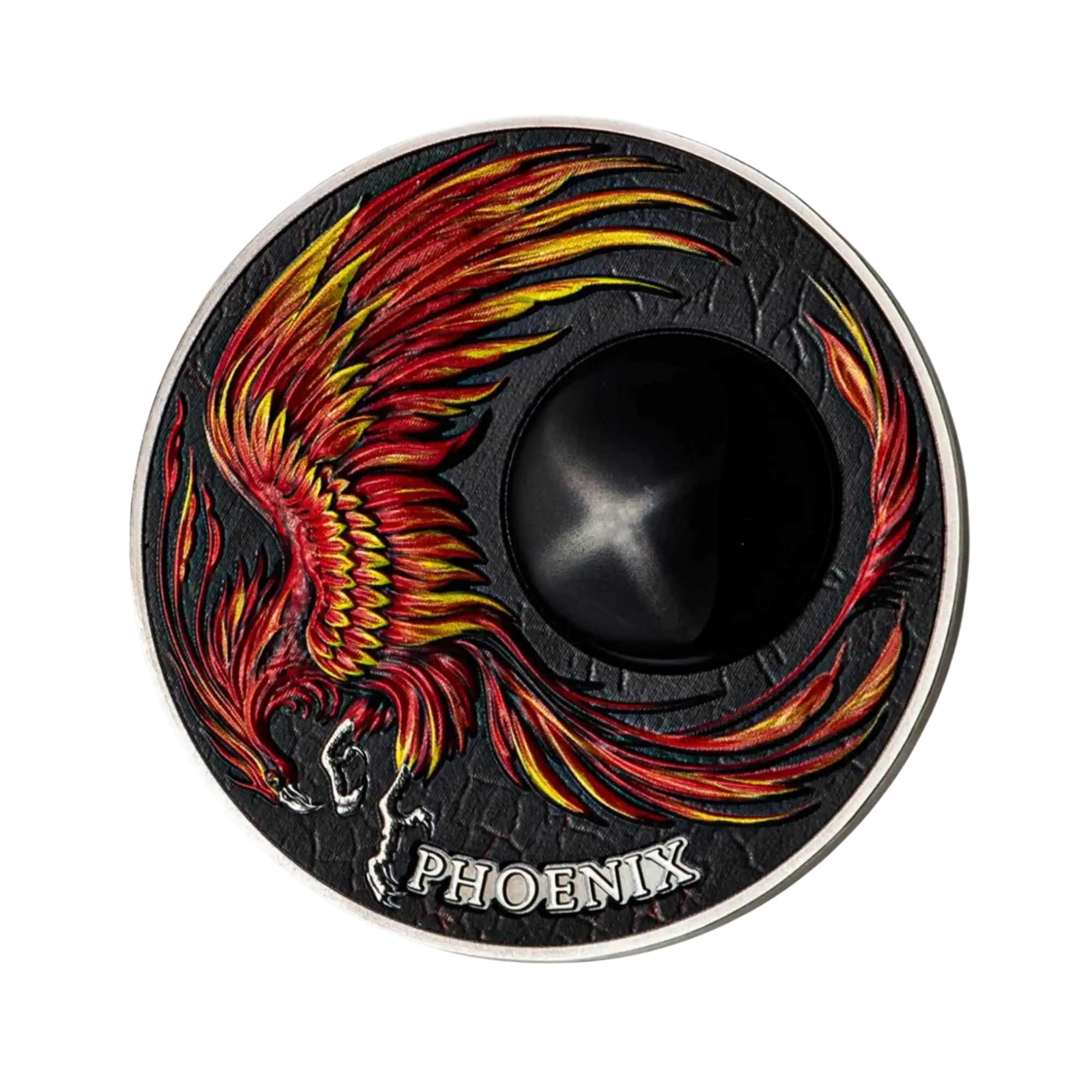 2023 Ghana Chronicles of Fire Phoenix 2oz Silver Antiqued Coin