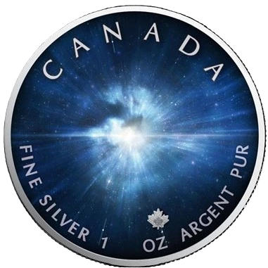 2023 Canada Maple Leaf Universe Big Bang 1oz Silver Coin