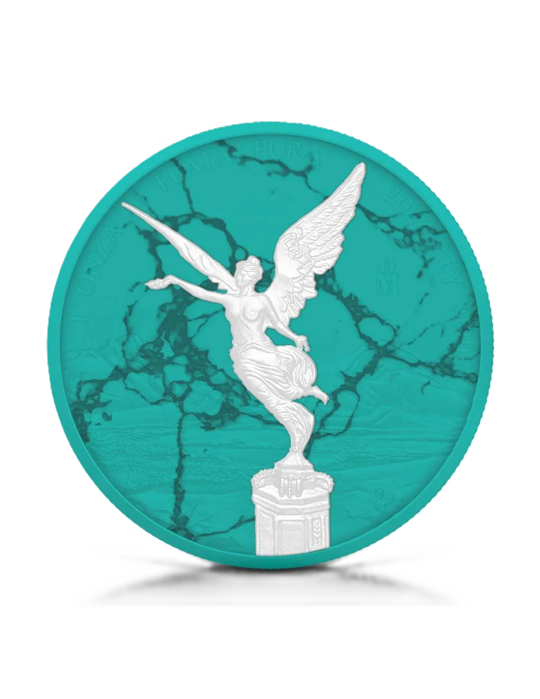 2024 Mexico Libertad Space Green Holograph 1oz Silver Colorized Coin