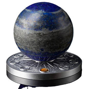 2024 Ghana Earth Solar System 2oz Silver Antique Proof Coin
