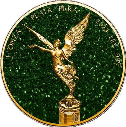 2023 Mexico Libertad EMERALD Precious 1oz Silver Coin