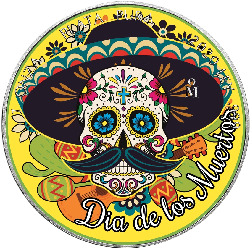 2020 Mexico Día de los Muertos Libertad 1oz Silver Coin