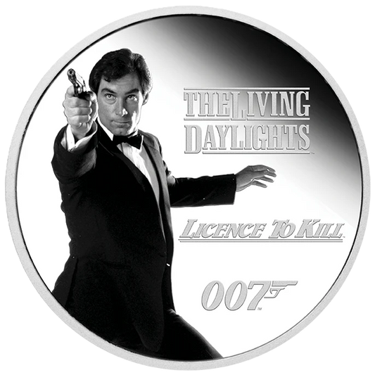 2023 Perth Mint  James Bond Legacy Series Timothy Dalton 1oz Silver Proof Coin
