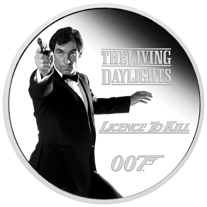 2023 Perth Mint James Bond Legacy Series Timothy Dalton 1oz Silver Proof Coin