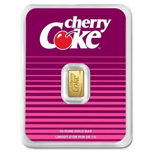 2025 PAMP limited edition Coca-Cola Cherry Coke 1g Gold Bar