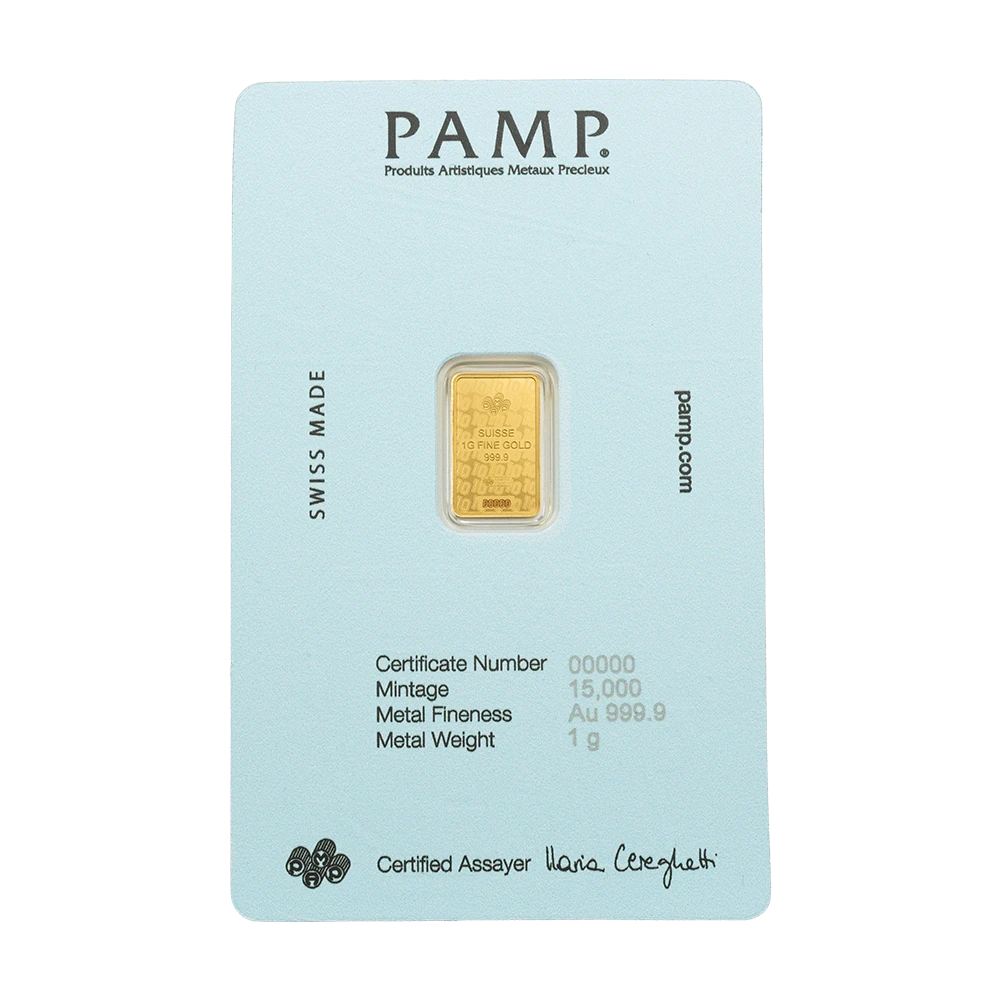PAMP Suisse Diego Maradona 1g Gold Minted Bar