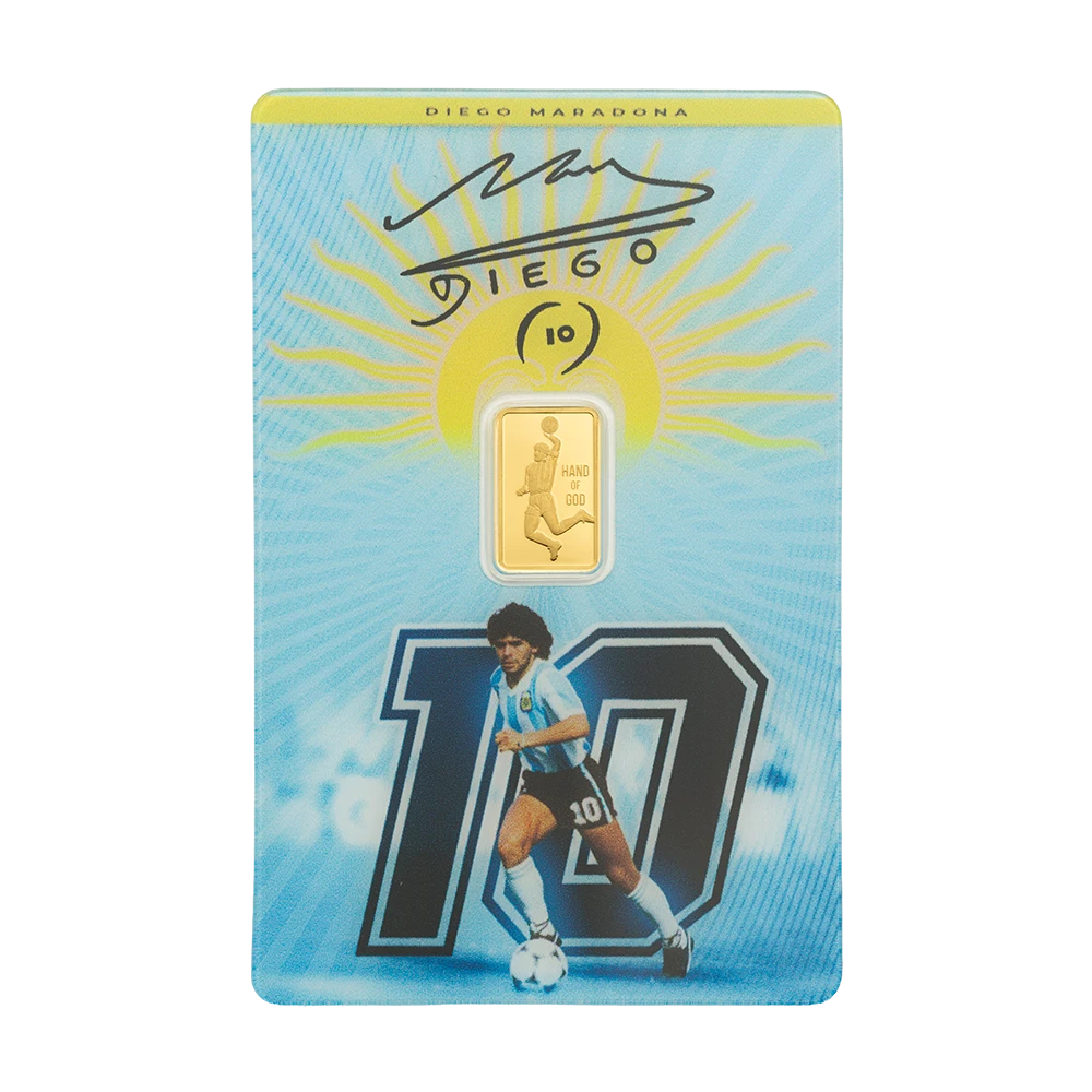 PAMP Suisse Diego Maradona 1g Gold Minted Bar
