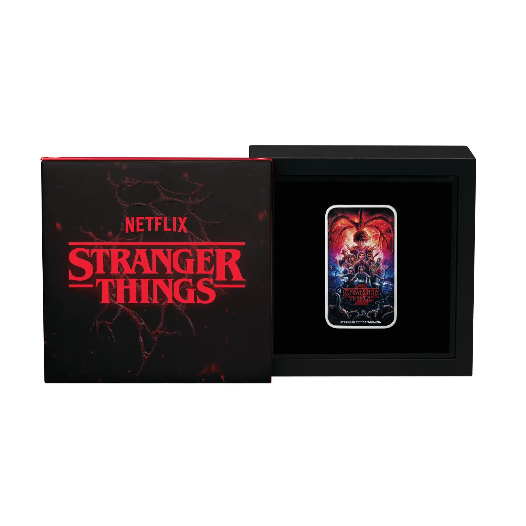 2026 Perth Mint Stranger Things - Season 2 1oz Silver Coloured Rectangular Coin