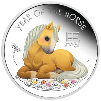 2026 PerthMint Baby Horse 🐴1/2oz Silver Proof Coloured Coin