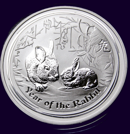 2011 Perth Mint Lunar Rabbit 1oz Silver Bullion Coin