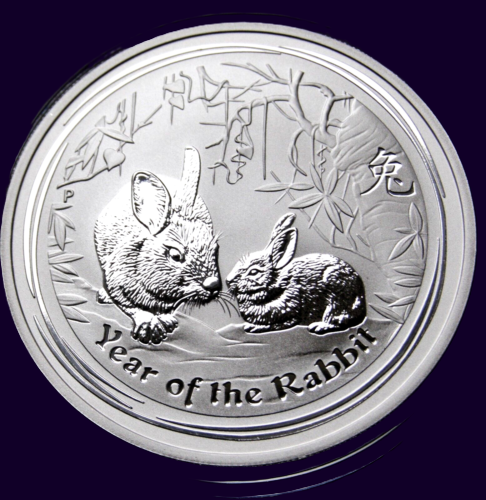 2011 Perth Mint Lunar Rabbit 1oz Silver Bullion Coin