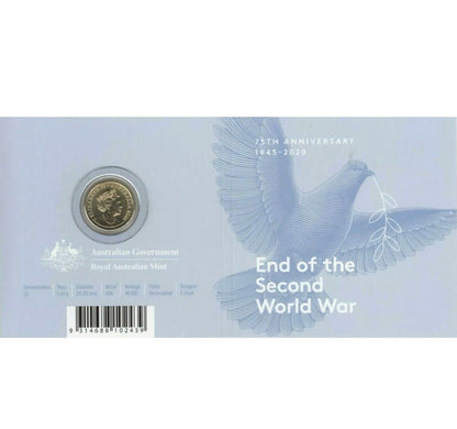 2020 Royal Australian Mint 75th Anniversary End WWII Coin C MintMark Coin