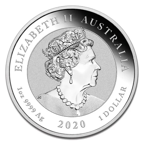 2020 Perth Mint Quokka 1oz Silver Coloured Coin
