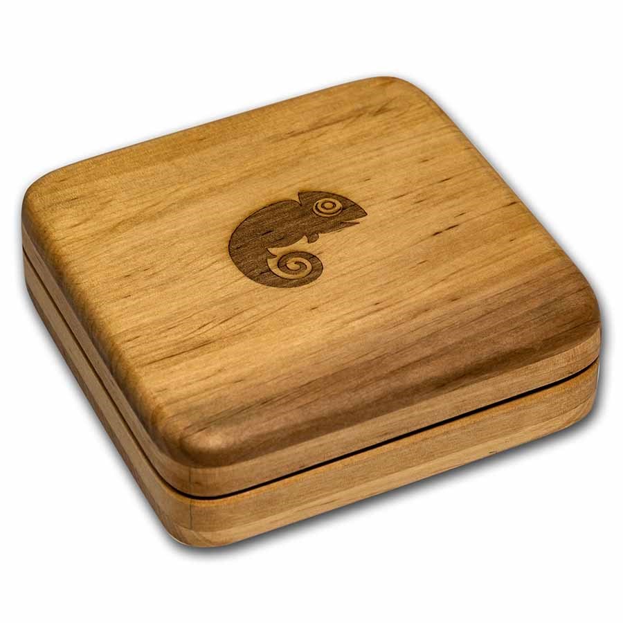 2021 Niue Amazing Animals – Chameleon 3oz Silver Antiqued Coin