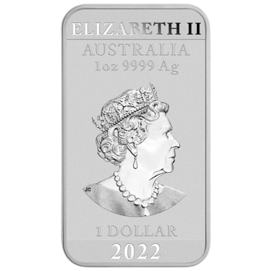 2022 Perth Mint Dragon 1oz Rectangular Silver Bullion Coin