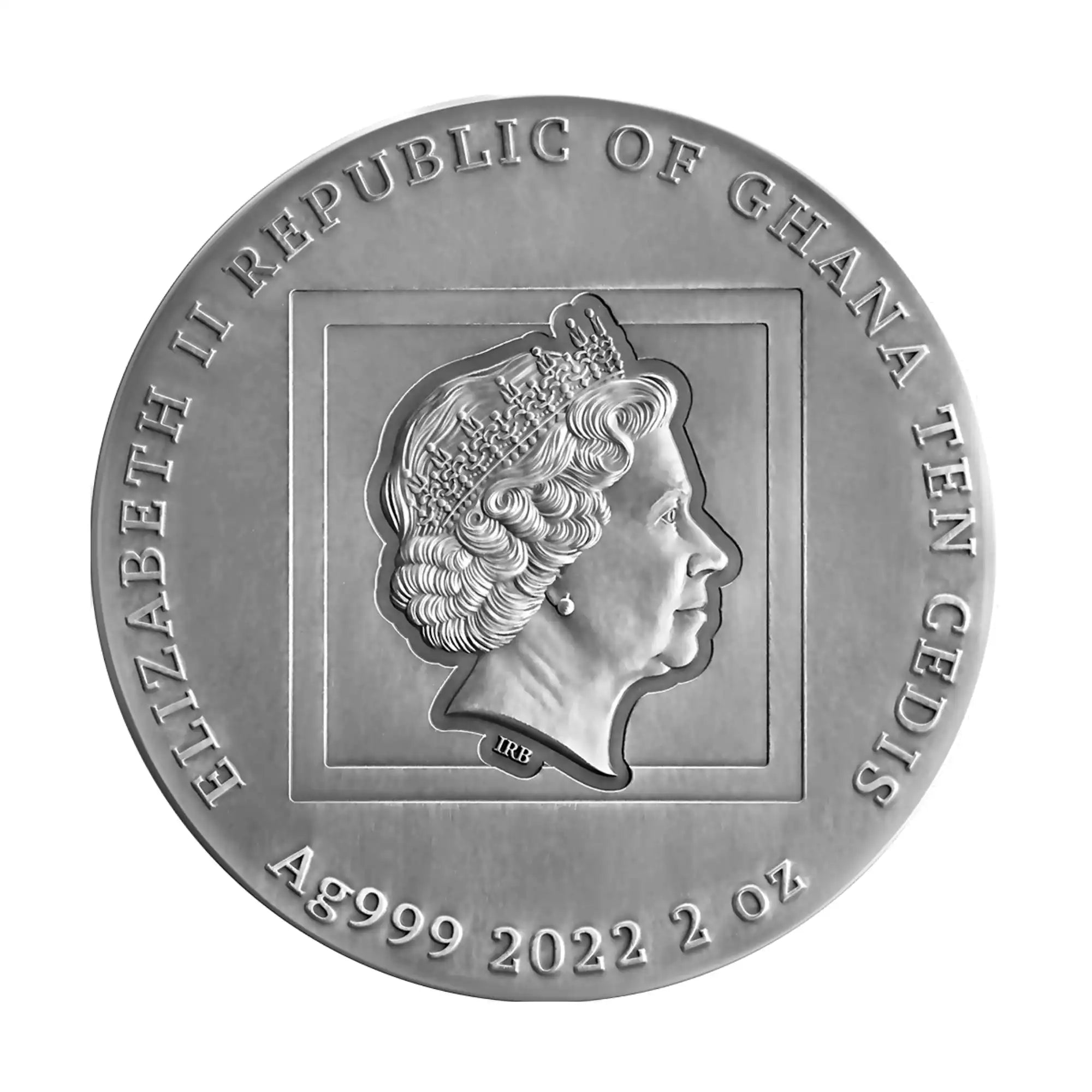 2022 Ghana Busy Ants 2oz Silver Antique Finish Coin