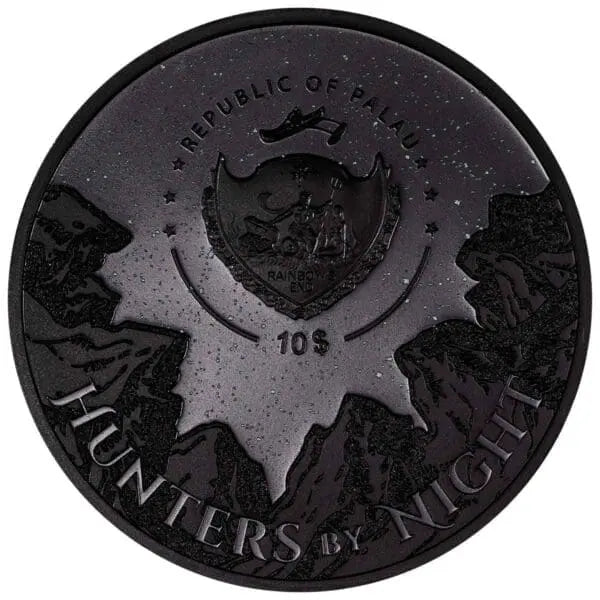 2023 $10 Caiman – Hunters by Night 2oz Black Proof Coin