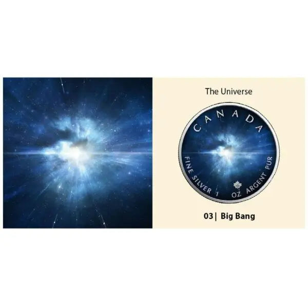 2023 Canada Maple Leaf Universe Big Bang 1oz Silver Coin