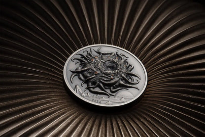 2023 Lovecraft Azathoth 3oz Silver Antiqued Ultra High Relief Coin