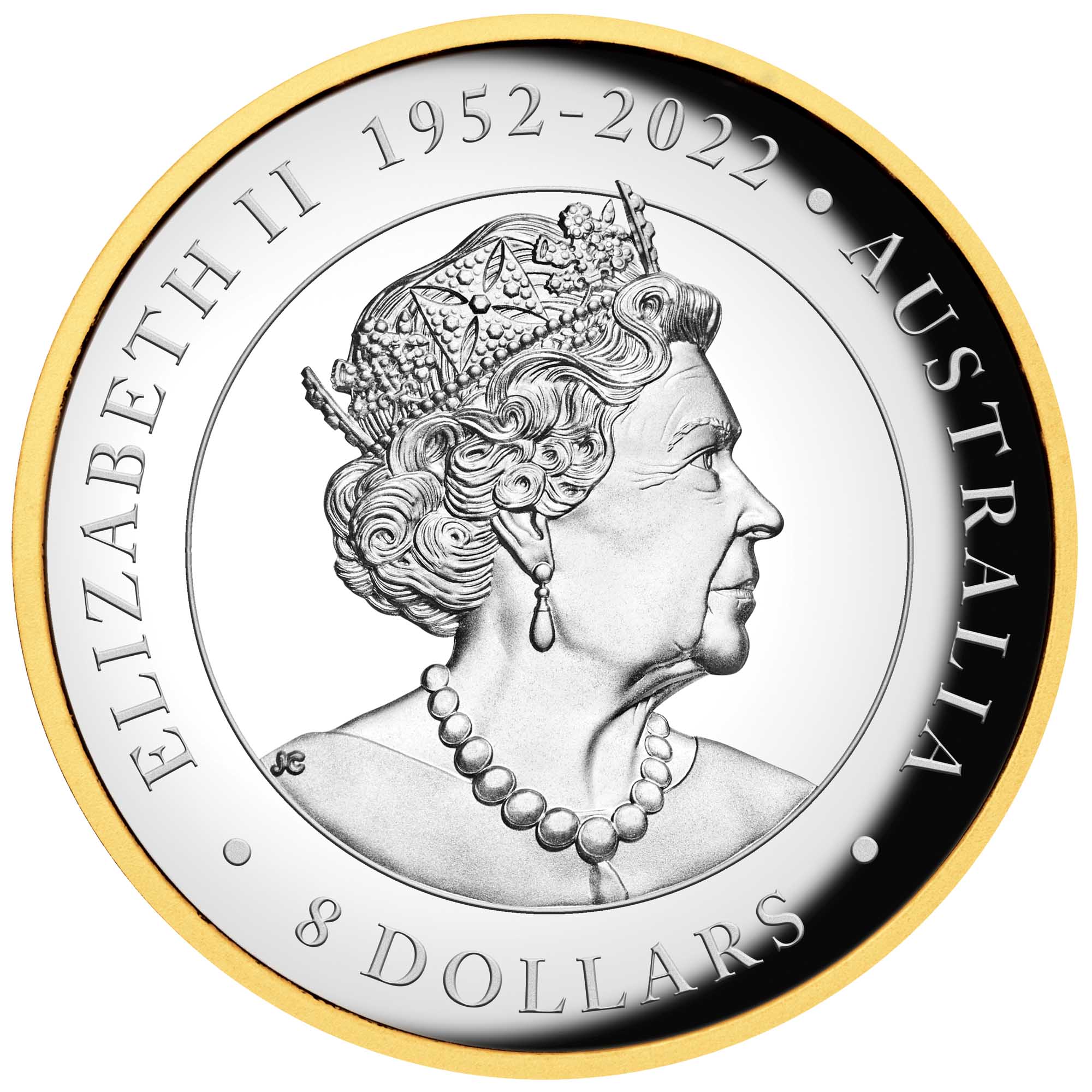 2023 Perth Mint Wedge-tailed Eagle 5oz Silver Proof High Relief Gilded Coin