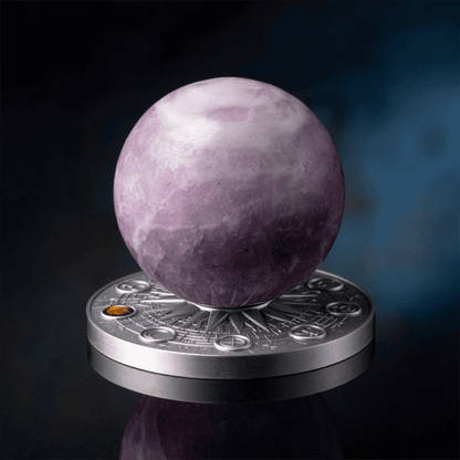 2024 Ghana Solar System Mercury 2oz Silver Proof Coloured Spherical Coin