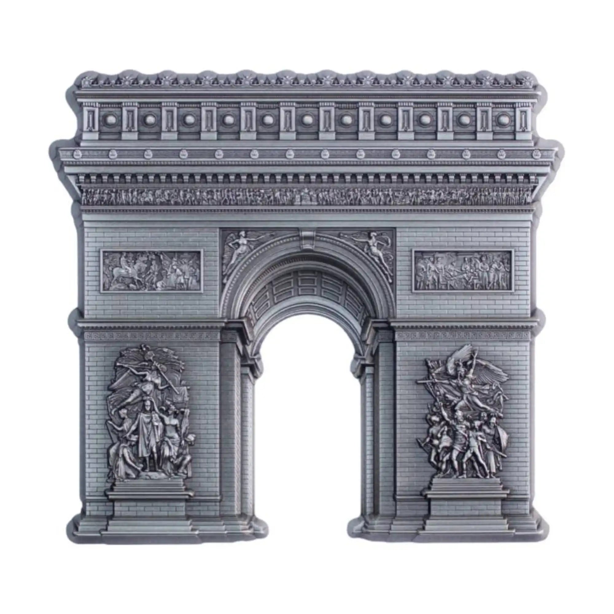 🏛️ 2024 KOMSCO Triumphal Arch 2oz Silver Antiqued Ultra HR Stacker