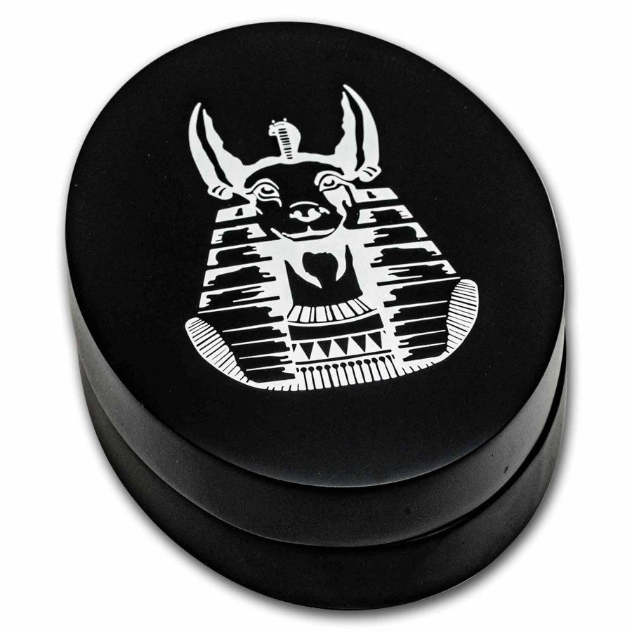 2024 Djibouti Lord of the Sacred Land Anubis 3oz Silver Antiqued Coin