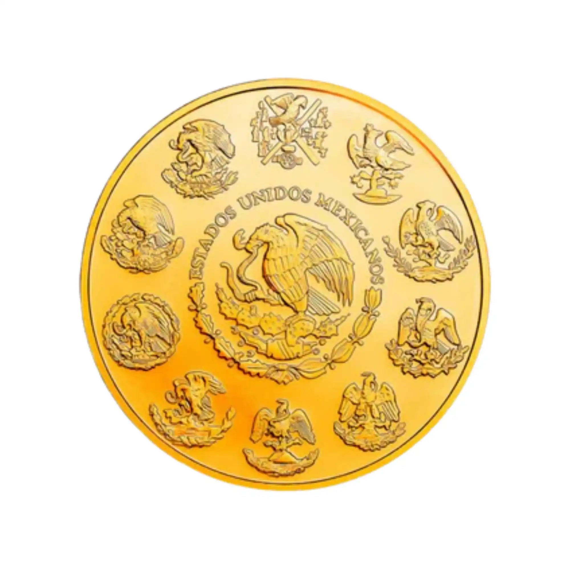 2024 Mexican Mint Libertad Aztec 1oz Silver Gilded Coloured Coin