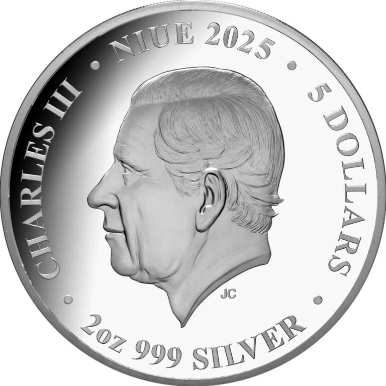 2025 Niue Nature’s Window Green Sea Turtle Colour 2oz Silver Proof Coin - Cert 33.