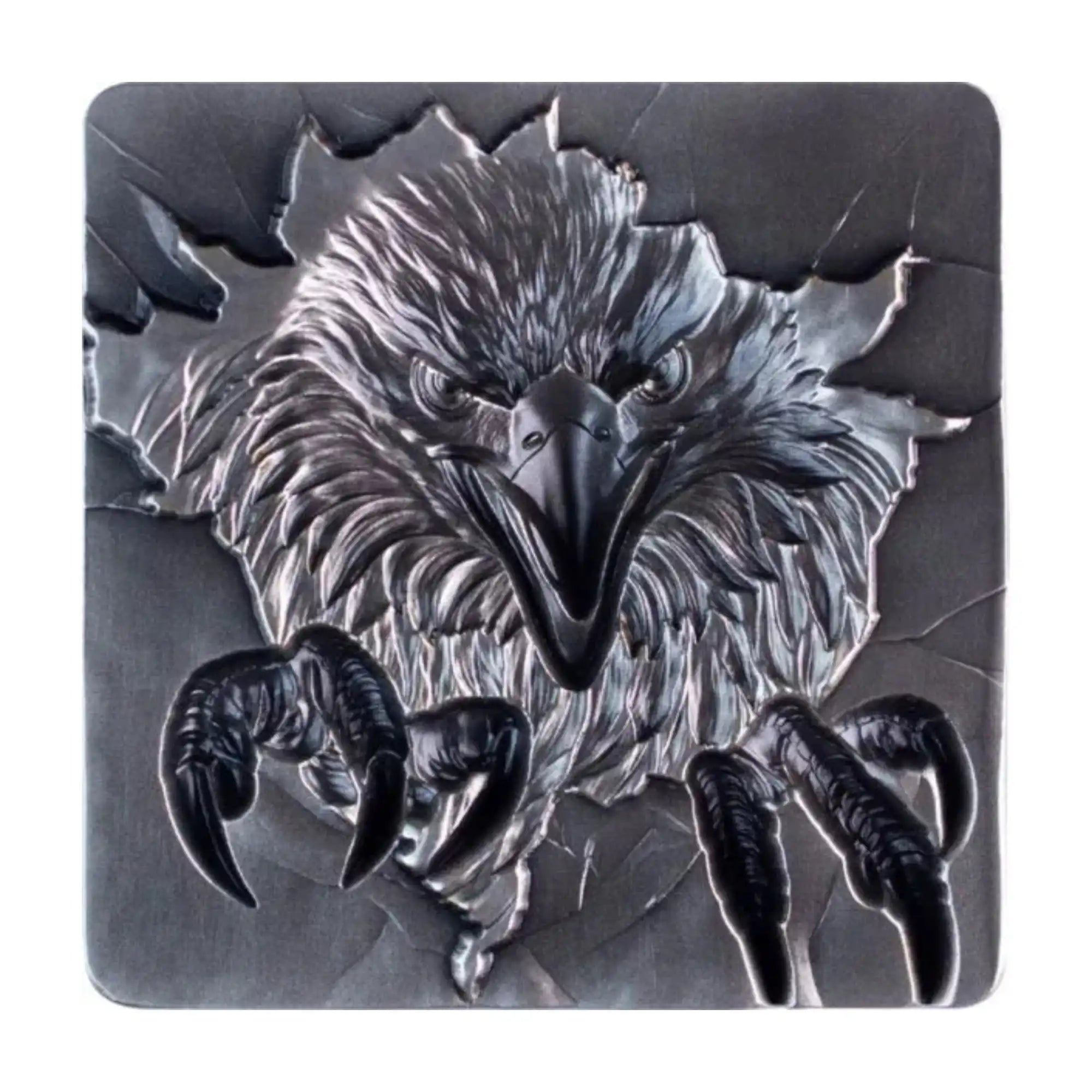 🦅 2025 South Korea Furious Beasts Eagle 2oz Silver Antiqued Stacker