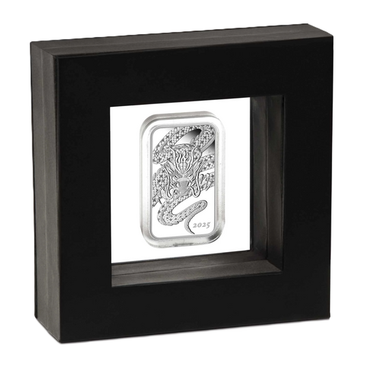2025 Perth Mint Dragon 1oz Silver Proof Rectangular Coin