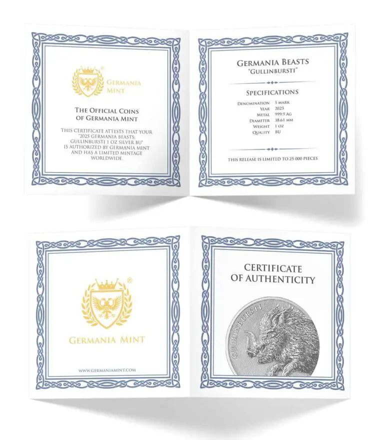 2025 Germania Beast 1oz Silver BU Coin
