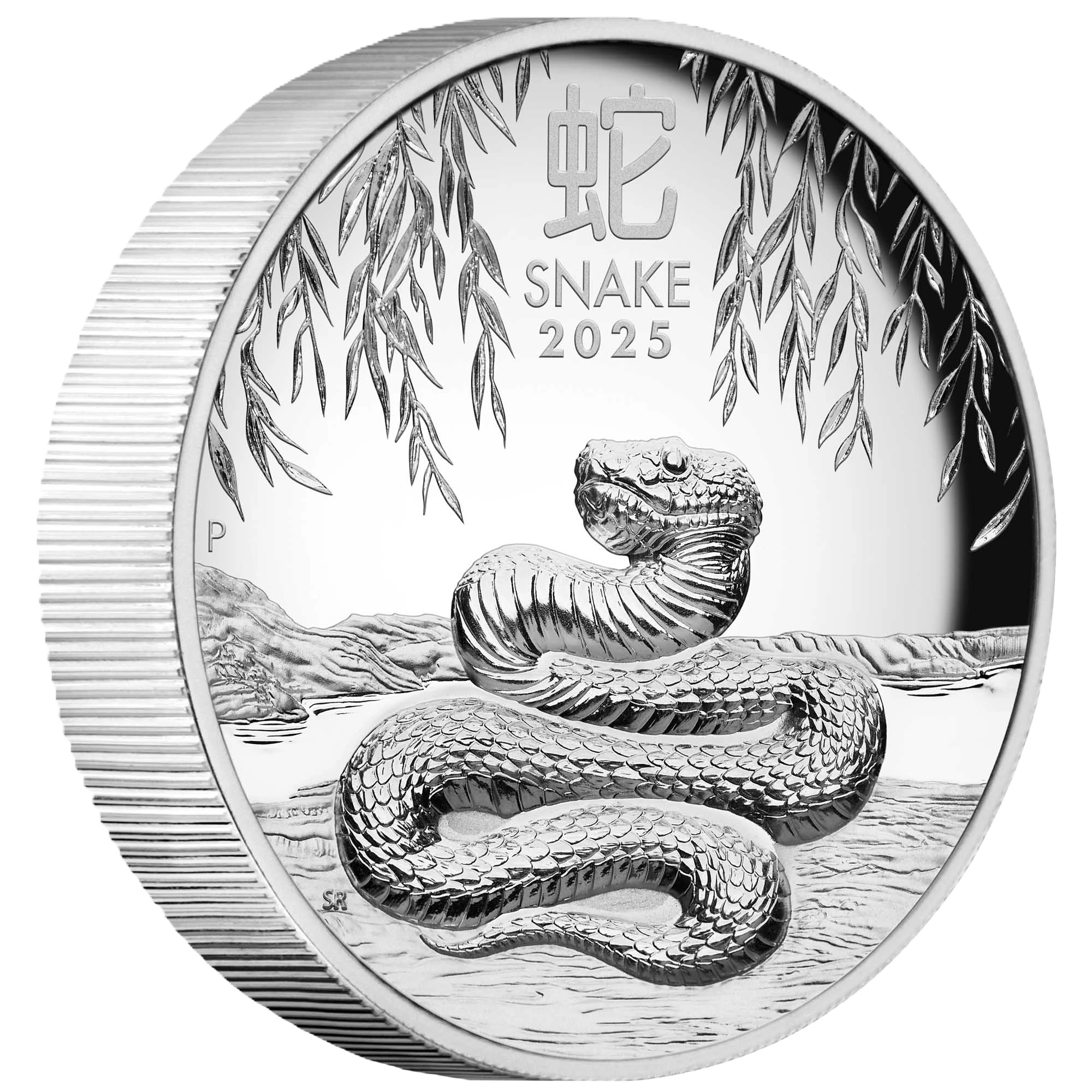 2025 Perth Mint Lunar Snake 1oz Silver Proof High Relief Coin