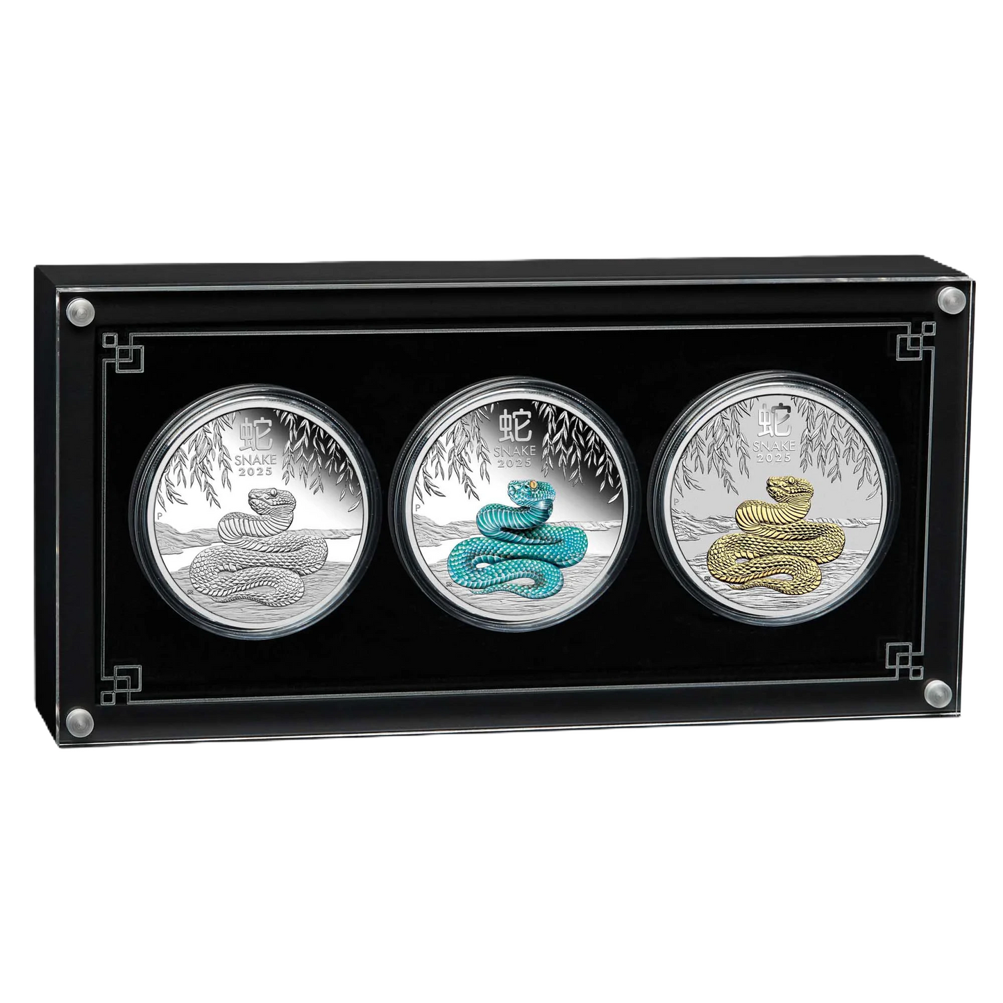 2025 Perth Mint Lunar Snake 1oz Silver Trio Set