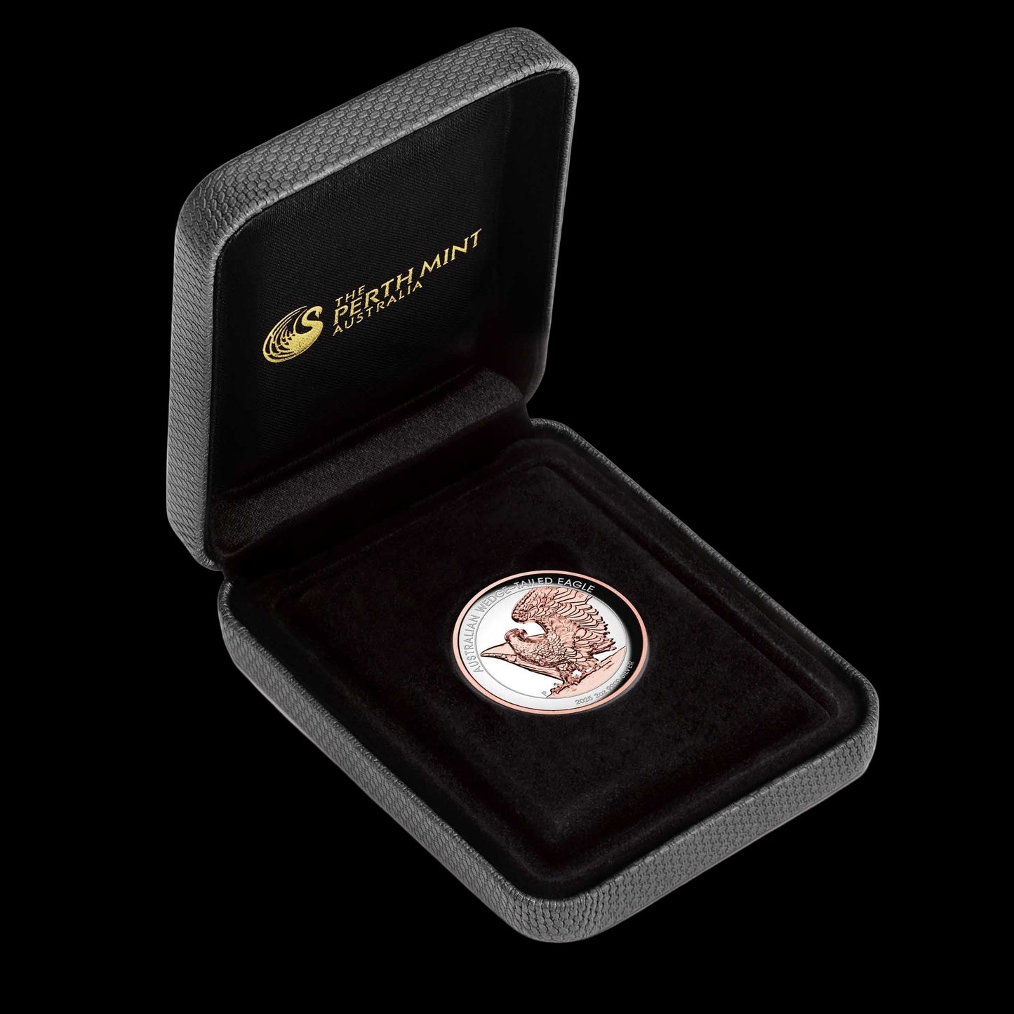 2025 Perth Mint Australian Wedge-tailed Eagle 2oz Silver Proof Ultra High Relief Gilded Coin
