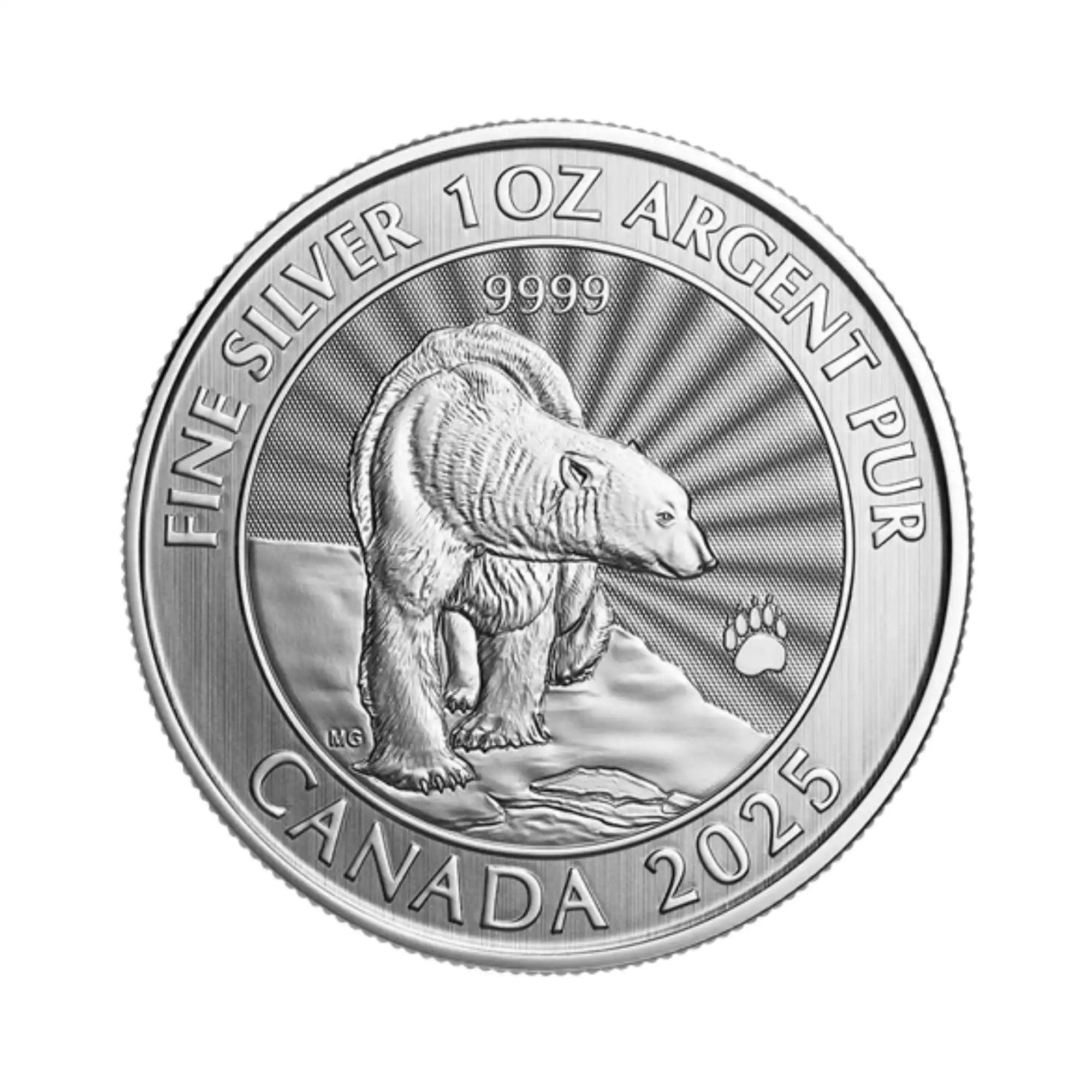 🐻‍❄️ 2025 Royal Canadian Mint Majestic Polar Bear 1oz Silver Premium Bullion Coin