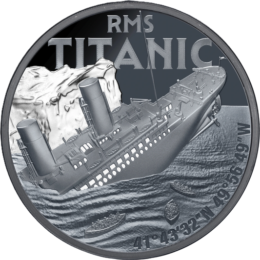 2025 NIUE Titanic $1 1oz Silver Black Proof Coin