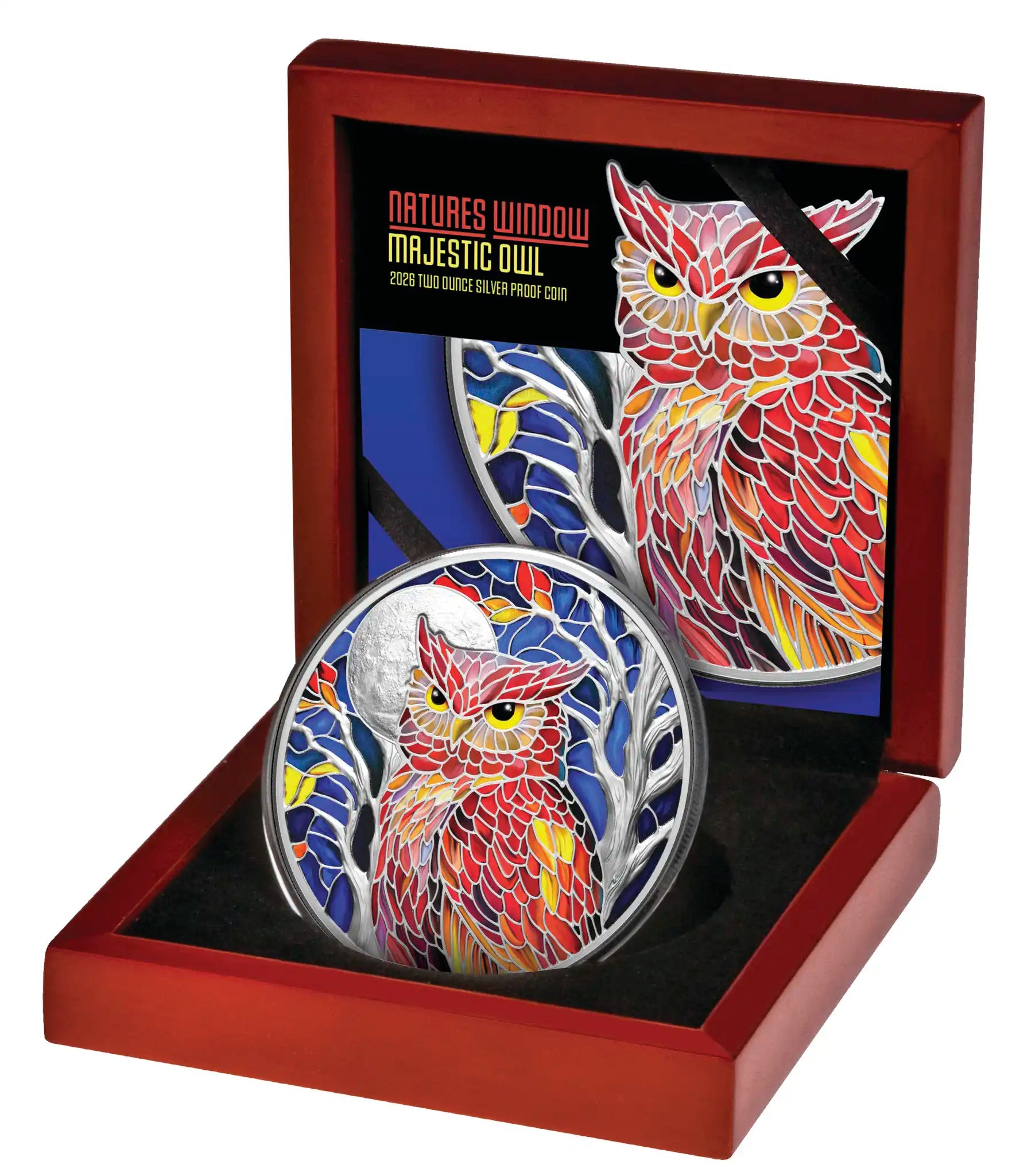 2026 Niue Nature’s Window Majestic Owl 2oz Silver Proof Coin