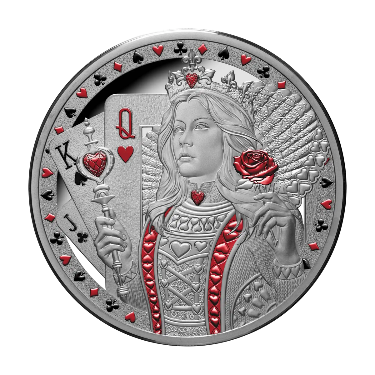 2026 Niue Queen of Hearts 1oz Silver Proof Coin
