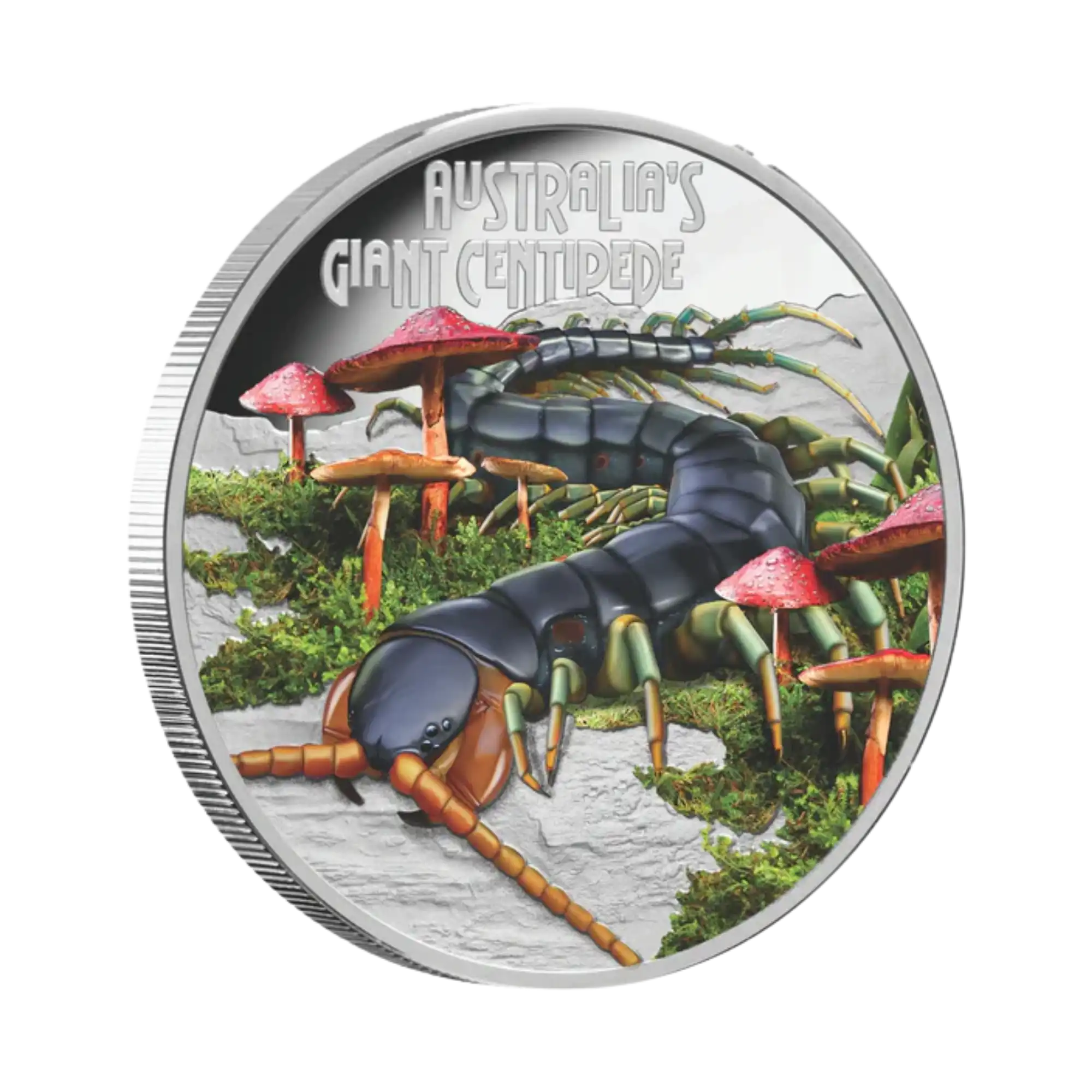 2026 Deadly & Dangerous Giant Centipede 1oz Silver Proof Coin